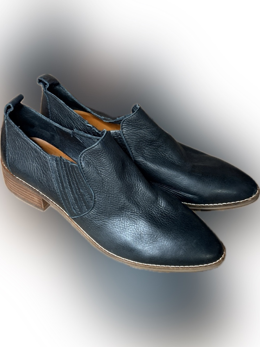 Lucky Brand Black Leather Booties